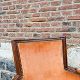 Pair Of Bergères Trapeze Backrest In Walnut Louis XVI XVIII Eme Century