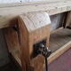 Waxed oak cabinetmaker's workbench