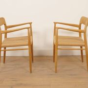 2 chaises de salle à manger Niels Otto Moller | Modèle 56 | Chêne | Rénovées