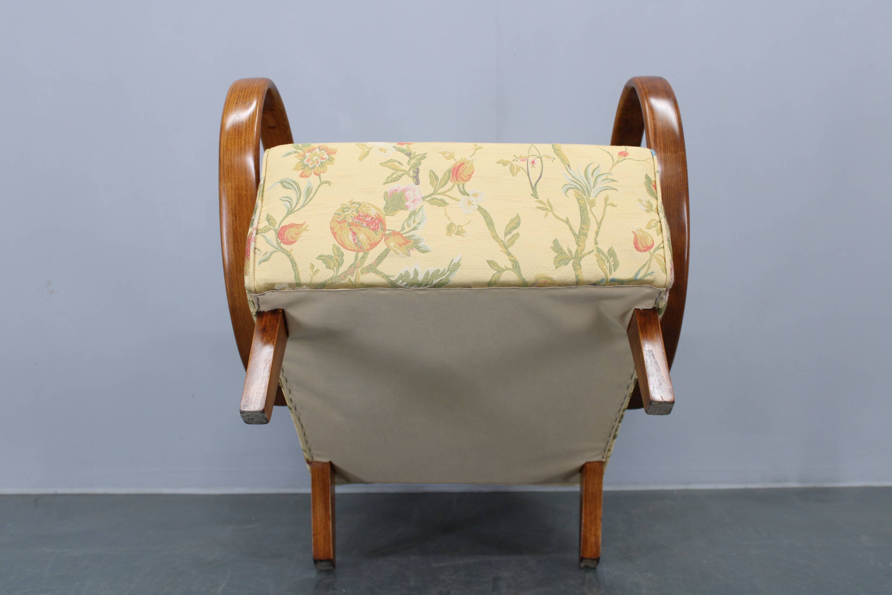 1950s Refurbished Jindrich Halabala  Armchair, Czechoslovakia