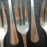 Christofle 12 cake forks model Boreal silver metal
