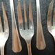 Christofle 12 cake forks model Boreal silver metal