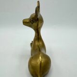 Vintage brass doe