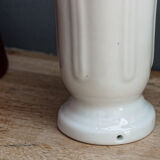 Pied de lampe en porcelaine blanche