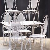 Ensemble table et chaises 1950