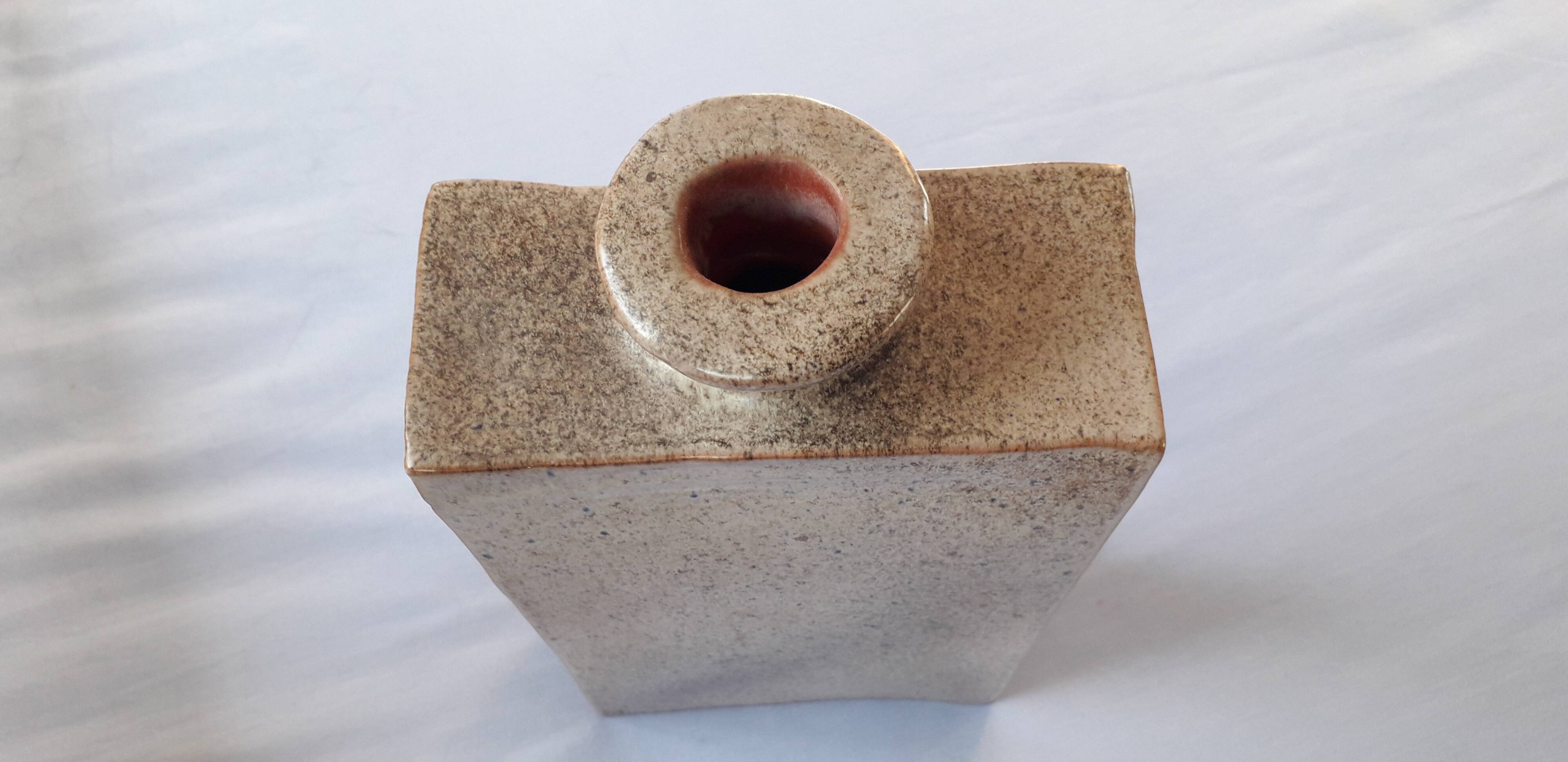 Very original vintage vase in brutalist style.
