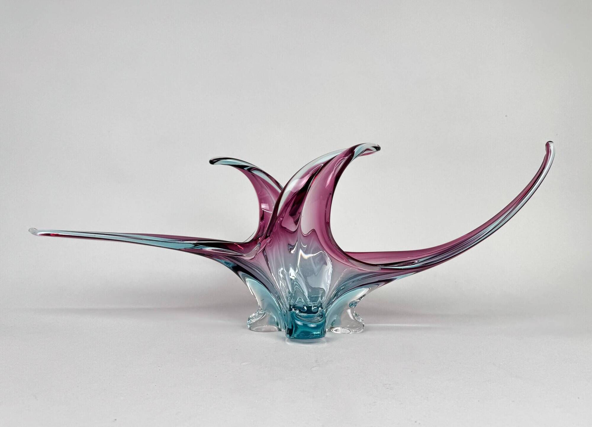 Bol en verre de Murano XXL du milieu du siècle, Italie