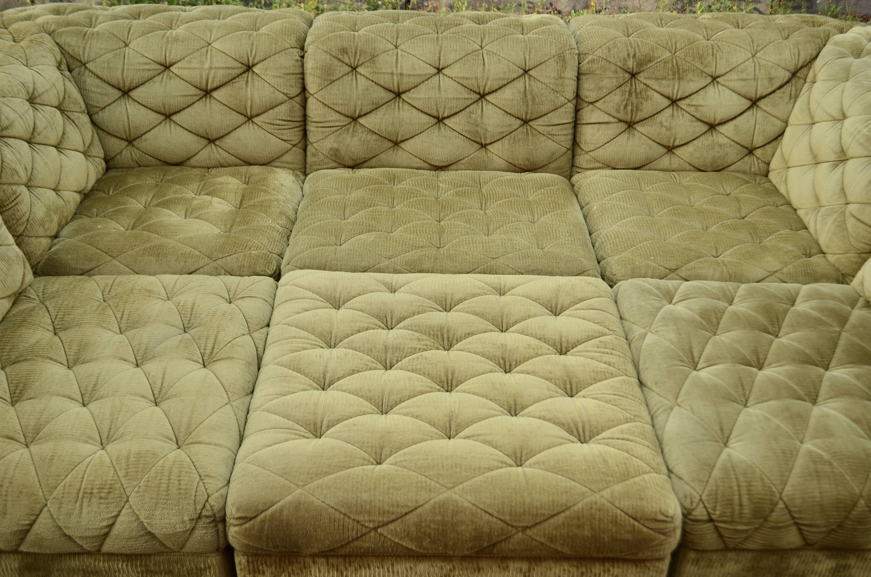Vintage Laauser Modular Sofa green