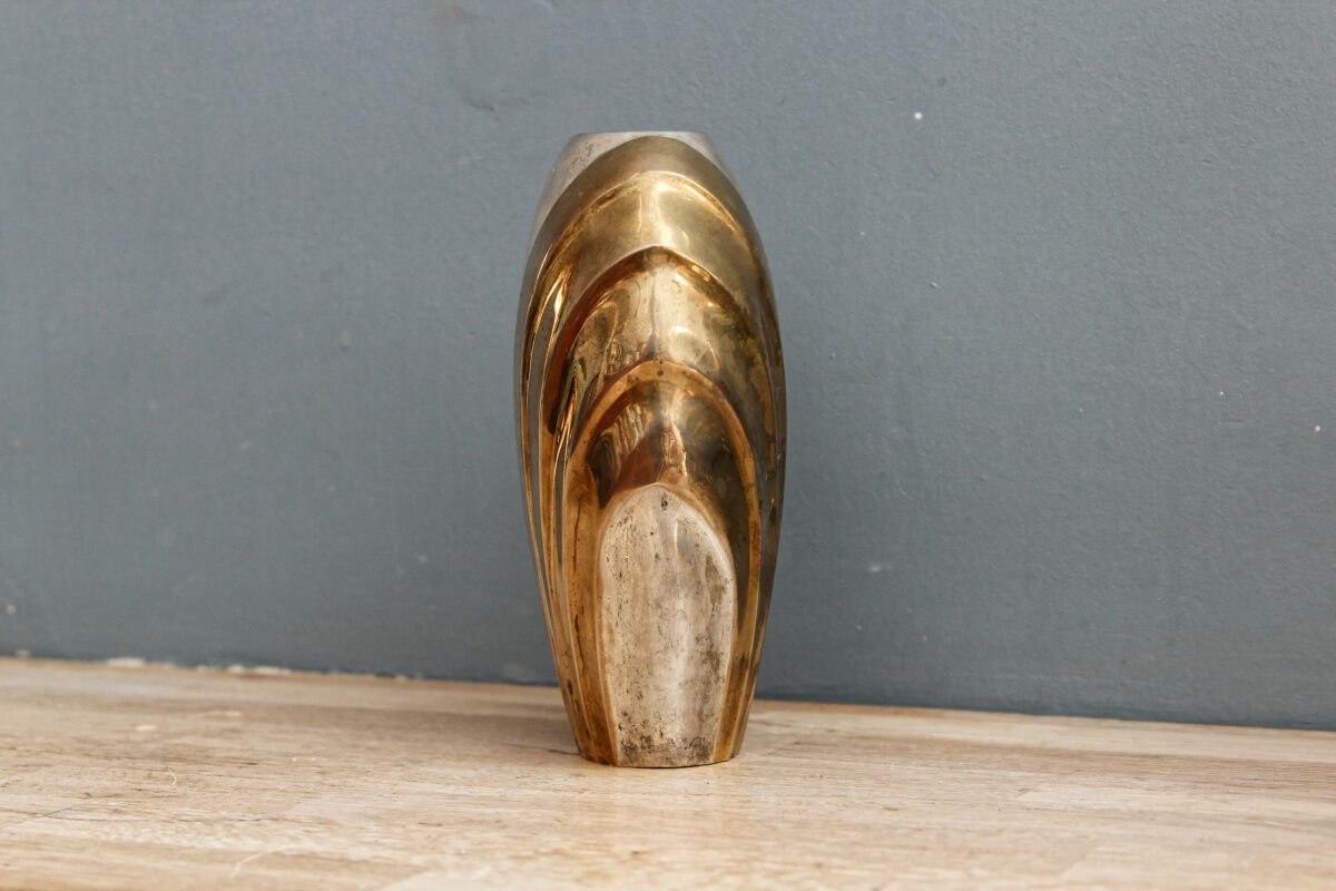 Art Deco metal vase