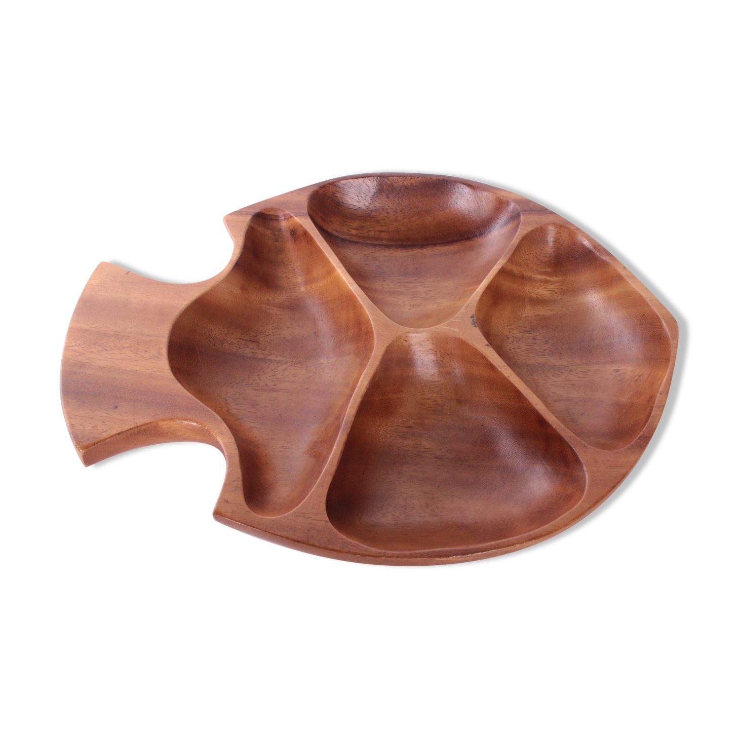 Vintage teak drink bowl 1960s german