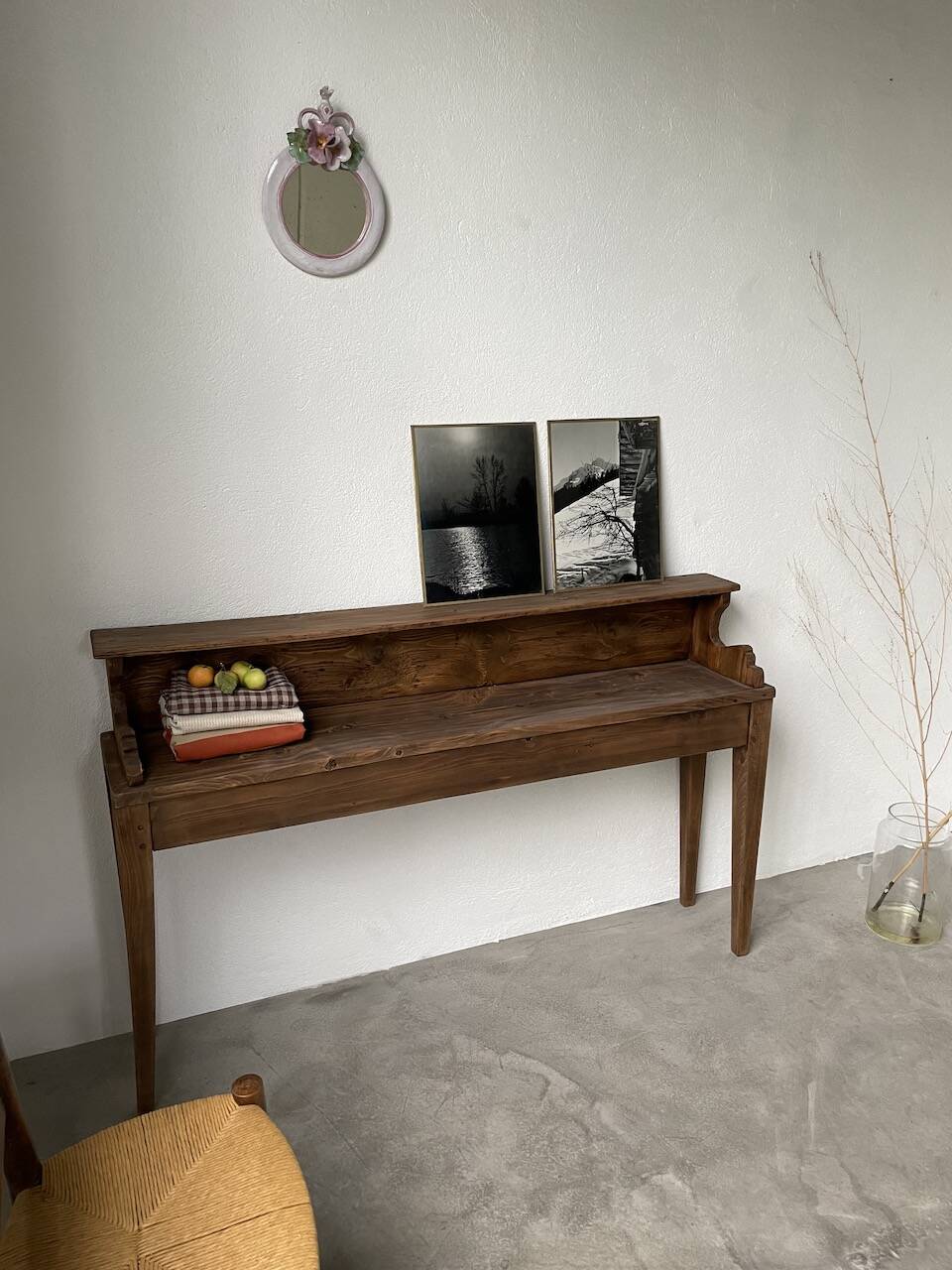 Old photographs lake and mountain