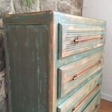 Patinated vintage chest of drawers