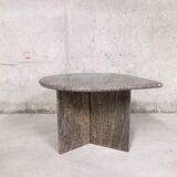 Vintage coffee table in gray granite 70s