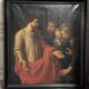 "The Incredulity of Saint Thomas" oil on canvas after the triptych by Rubens, circa 1800.