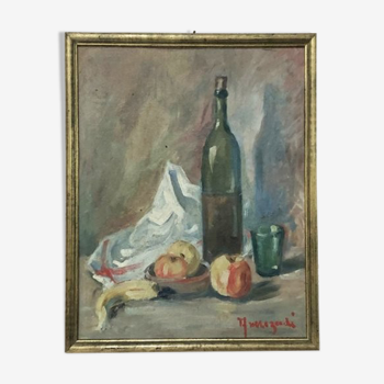 Spanish still life painting by A.Mezati
