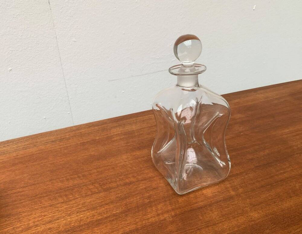 Vintage glass bottle Kluk Kluk Danish from Holmegaard