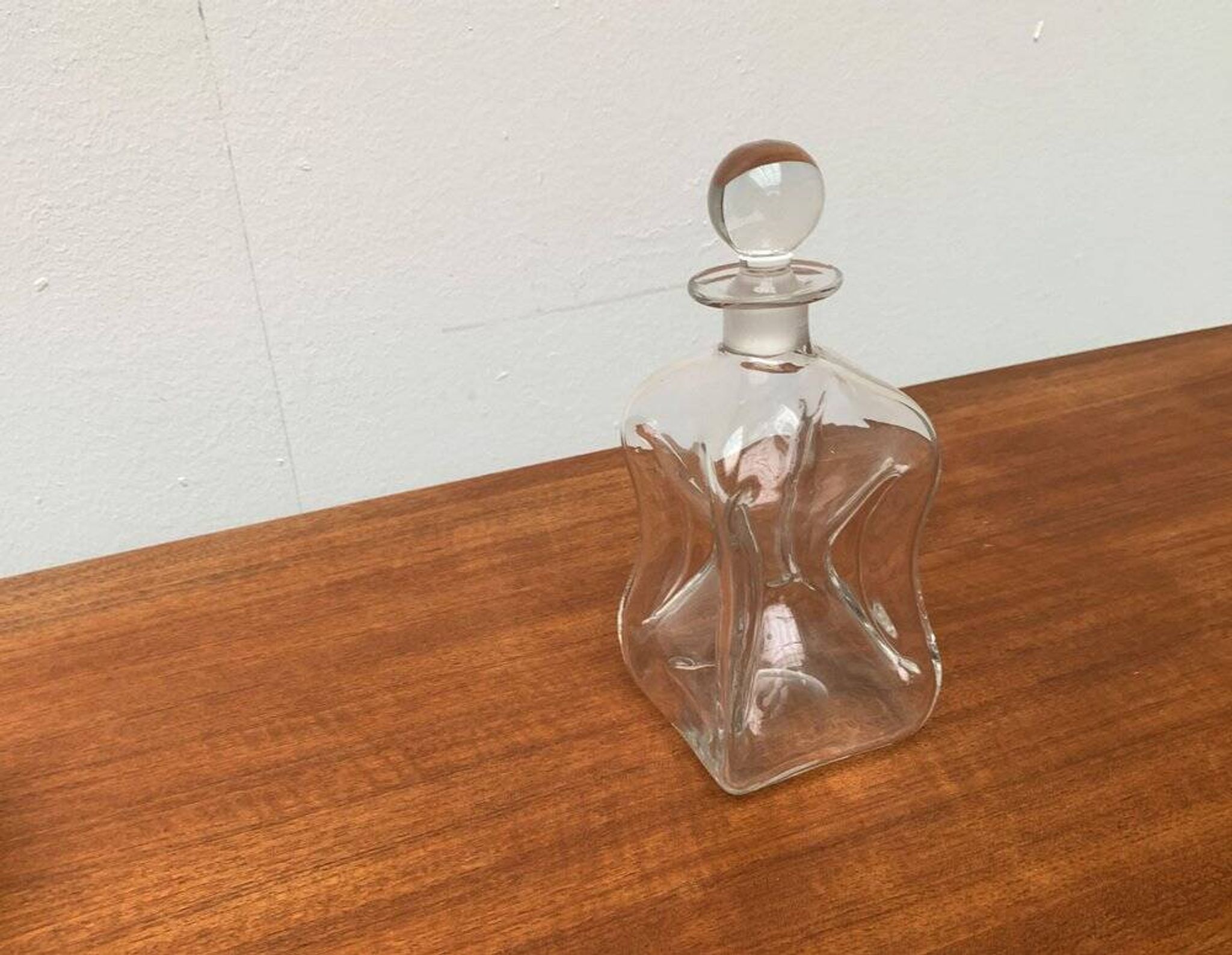 Bouteille vintage en verre Kluk Kluk danoise de Holmegaard
