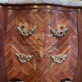 Pair of Louis XV/Transition style bedside tables in marquetry