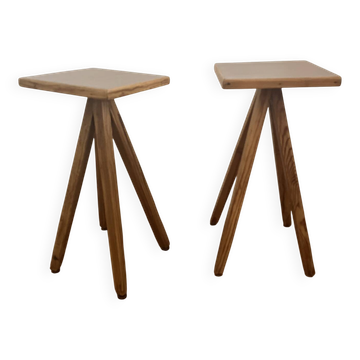 2 vintage Formica stools