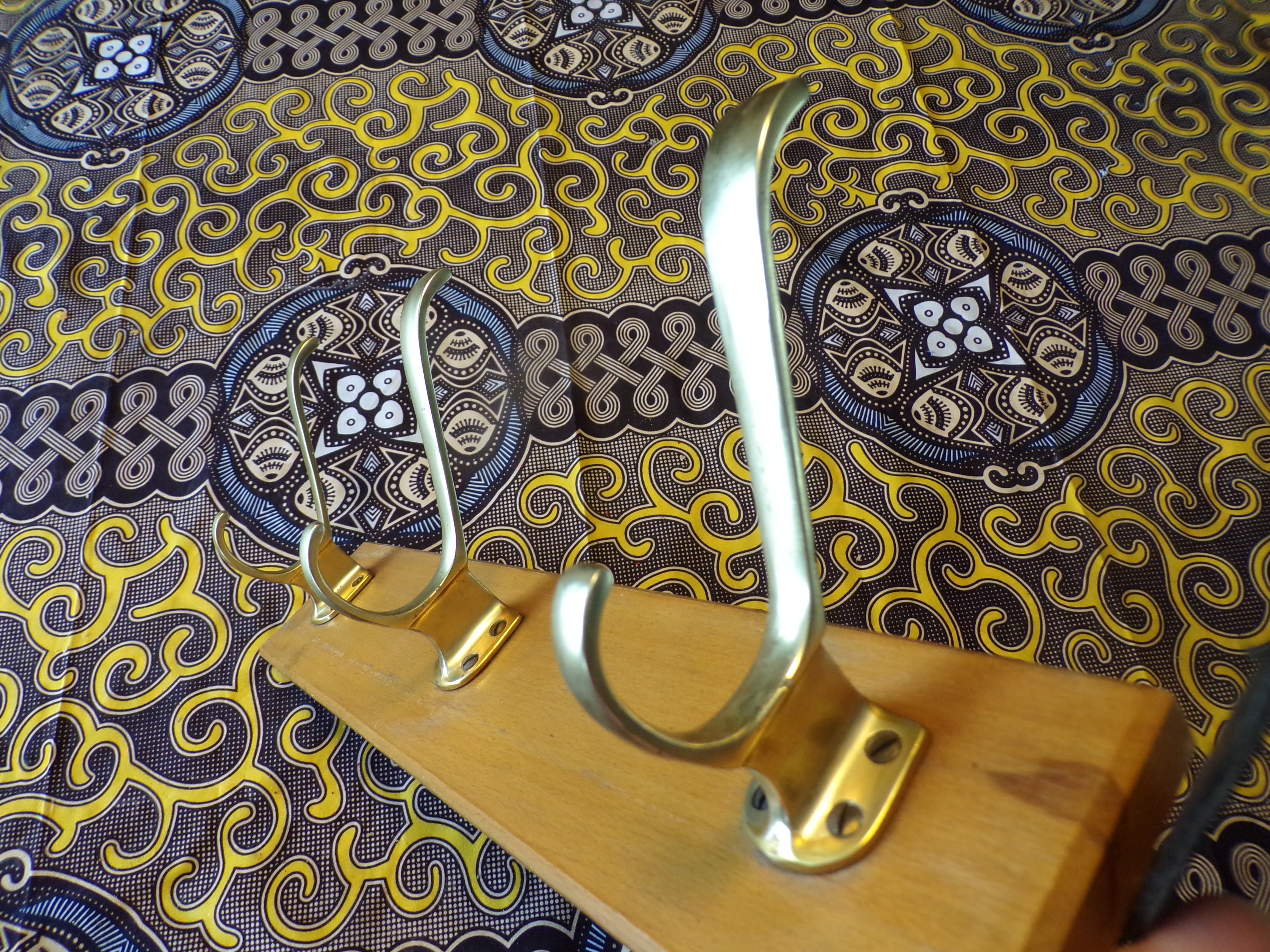 Vintage coat rack 3 hooks