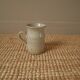 Vintage stoneware pitcher vase with handle Scandinavian country decoration handcrafted ceramic
