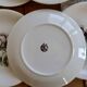 6 vintage porcelain dessert plates Moulins des Loups rose pattern