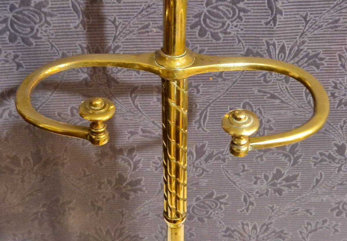 Fireplace tool set or umbrella stand in brass "Grandry fils"