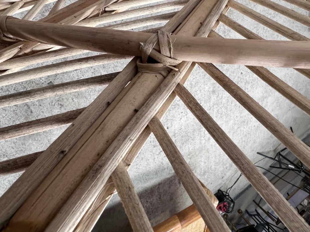 Handmade wicker headboard