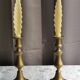 Pair of brass candlesticks