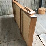Bed folding a person
