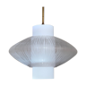 Vintage double opaline pendant lamp