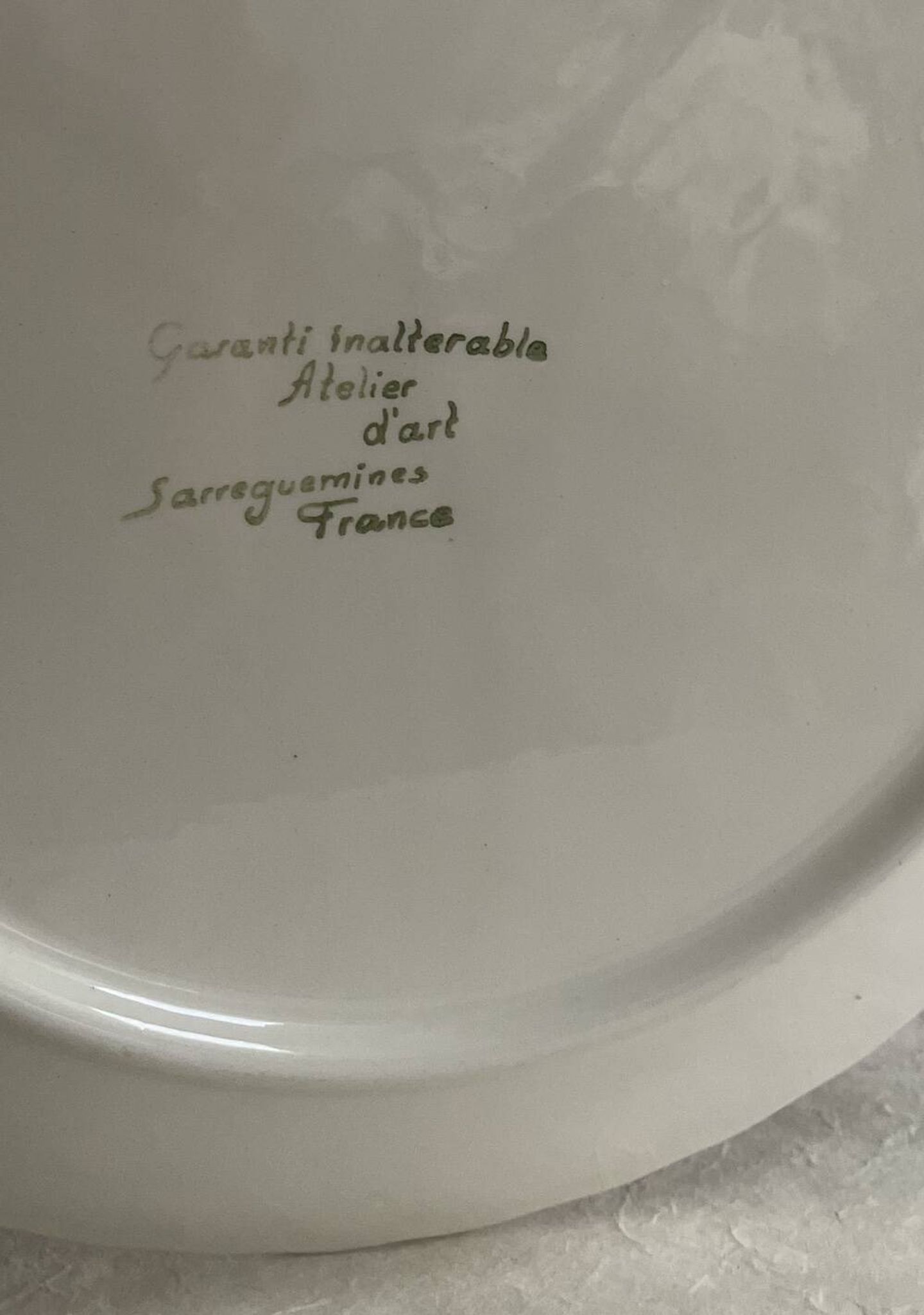 Set of 6 fish plates in ceramic – Sarreguemines