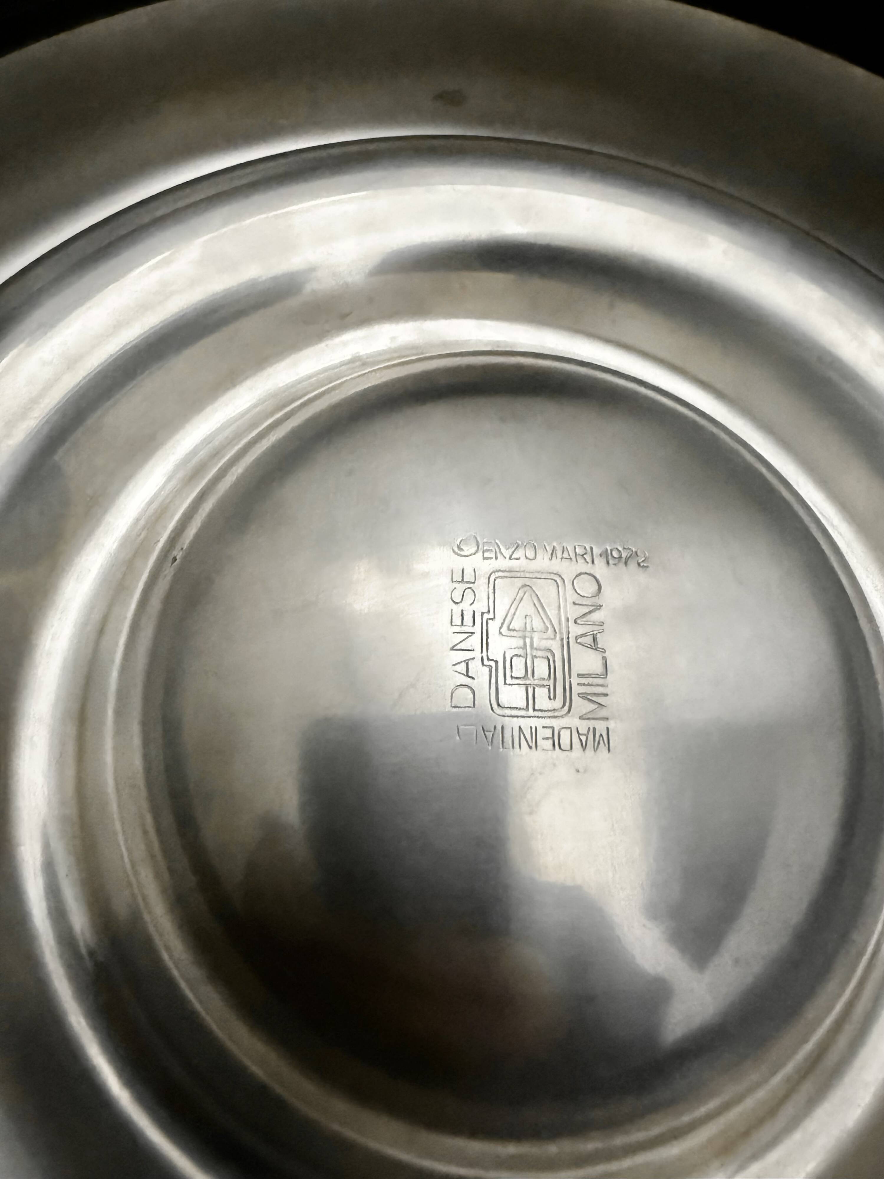 Ashtray by Enzo Mari for Danese Milano, Italy, 1970s.