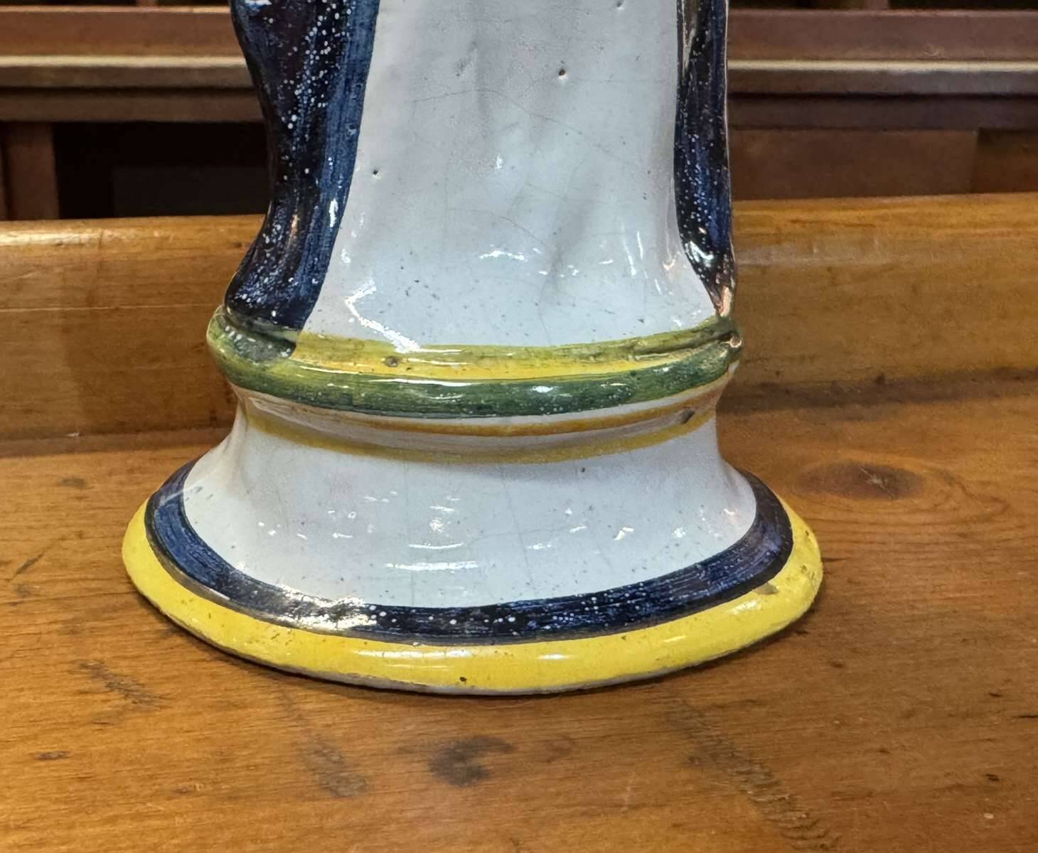Saint Marie en faience bretonne fin XIXème