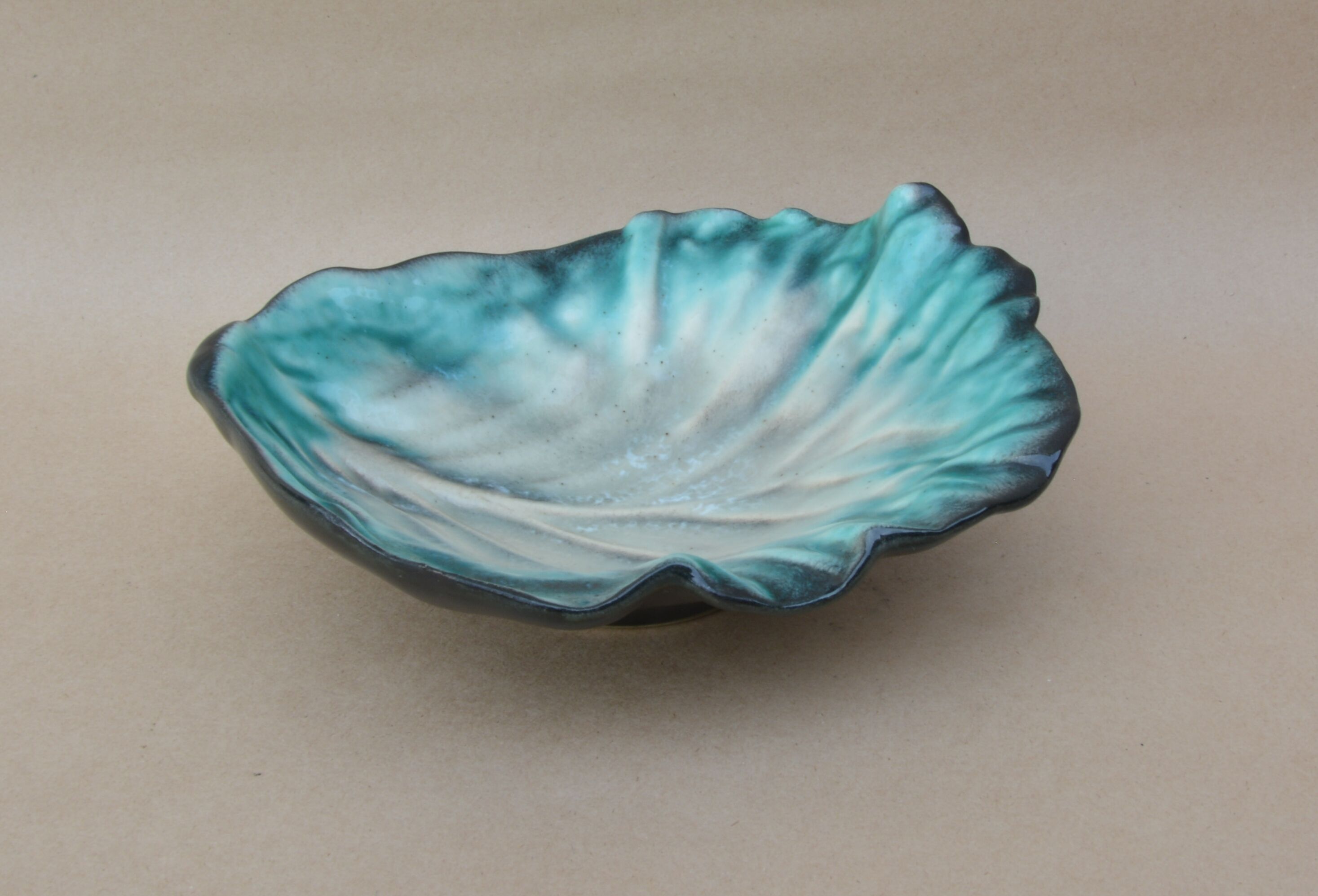 Turquoise pearl cup by Pol Chambost (1906-1983)