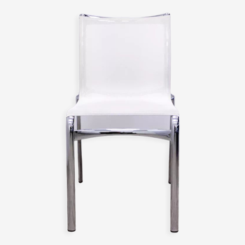 Bigframe chair 44/440 without armrests from alias designed by alfredo meda in white mesh