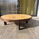 Oval coffee table Roger Capron model Herbier