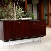 Sideboard solid wood and steel, France, cira 1970, Negroni edition