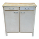 Buffet vintage en bois beige 1950 style parisien mado