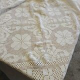 Antique crochet bedspread / tablecloth / curtain