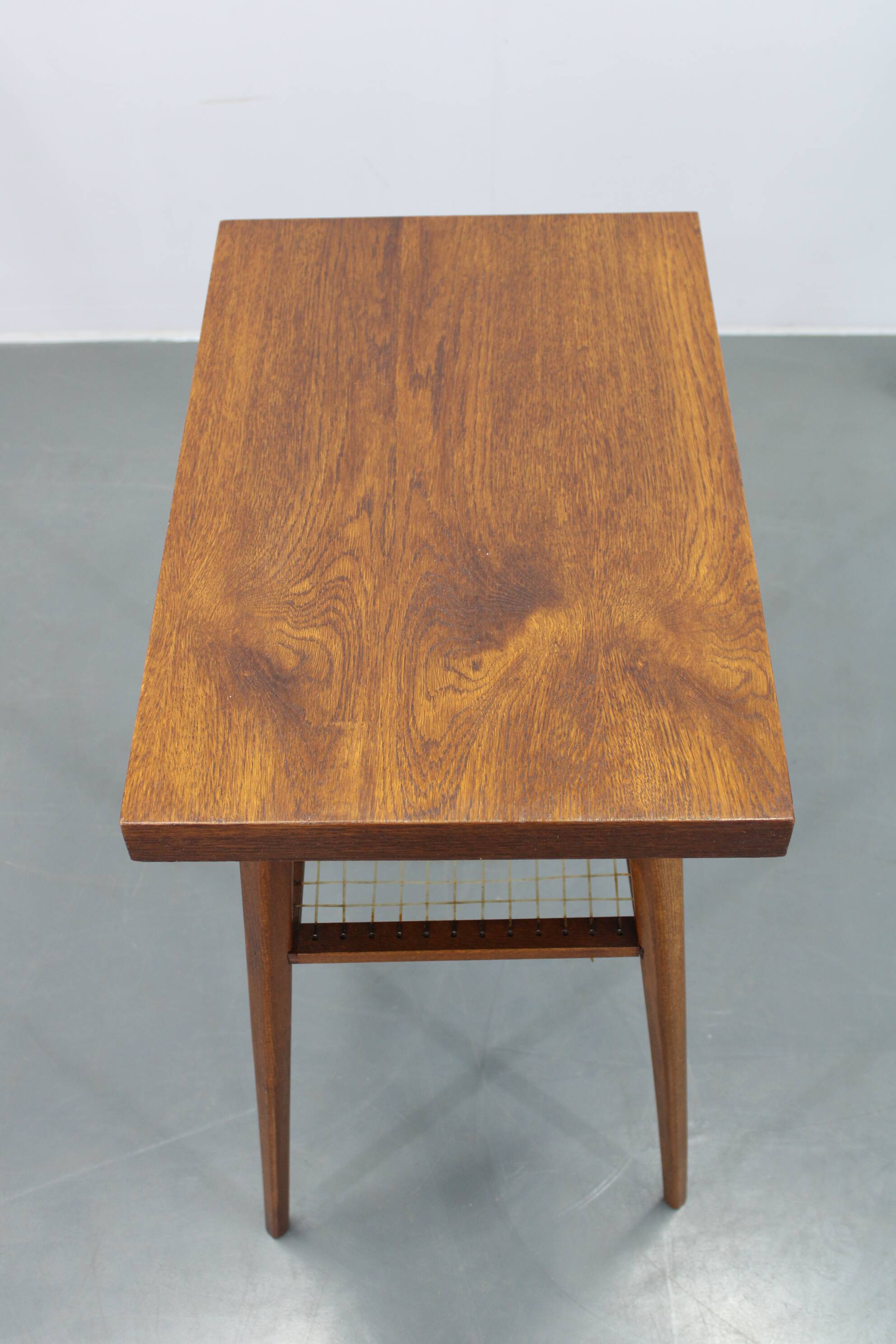 1960s Side Table in Oak Finish , Czechoslovakia
