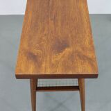 1960s Side Table in Oak Finish , Czechoslovakia
