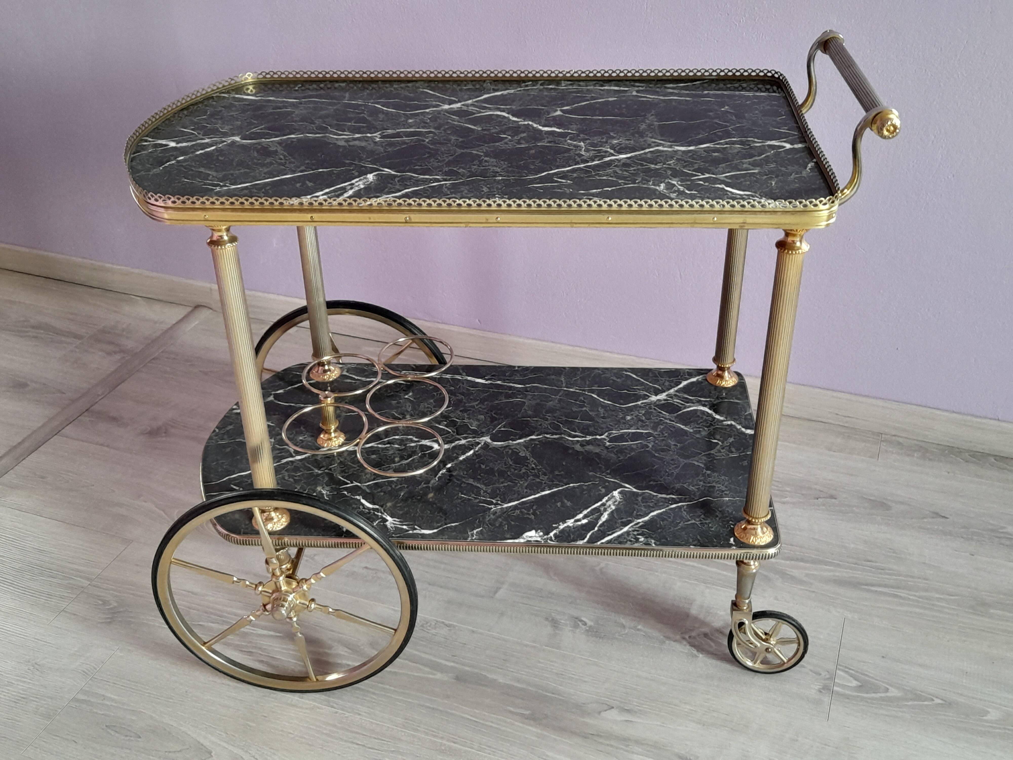 Vintage rolling trolley. Year 1960