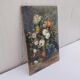 Huile sur panneau, bouquet de fleurs, Pinot Vialet
