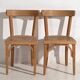 Vintage Viennese style chairs (c.1940). Set of 4 pieces.