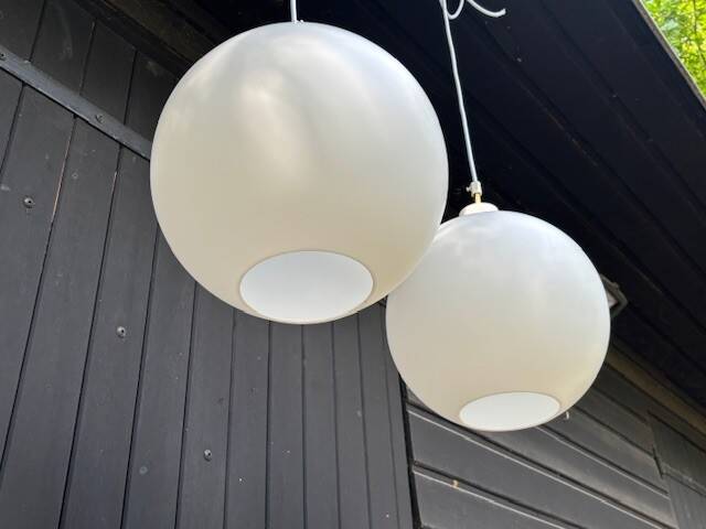 pair of satellite suspensions by Wohlert for Louis Poulsen - Denmark 1960