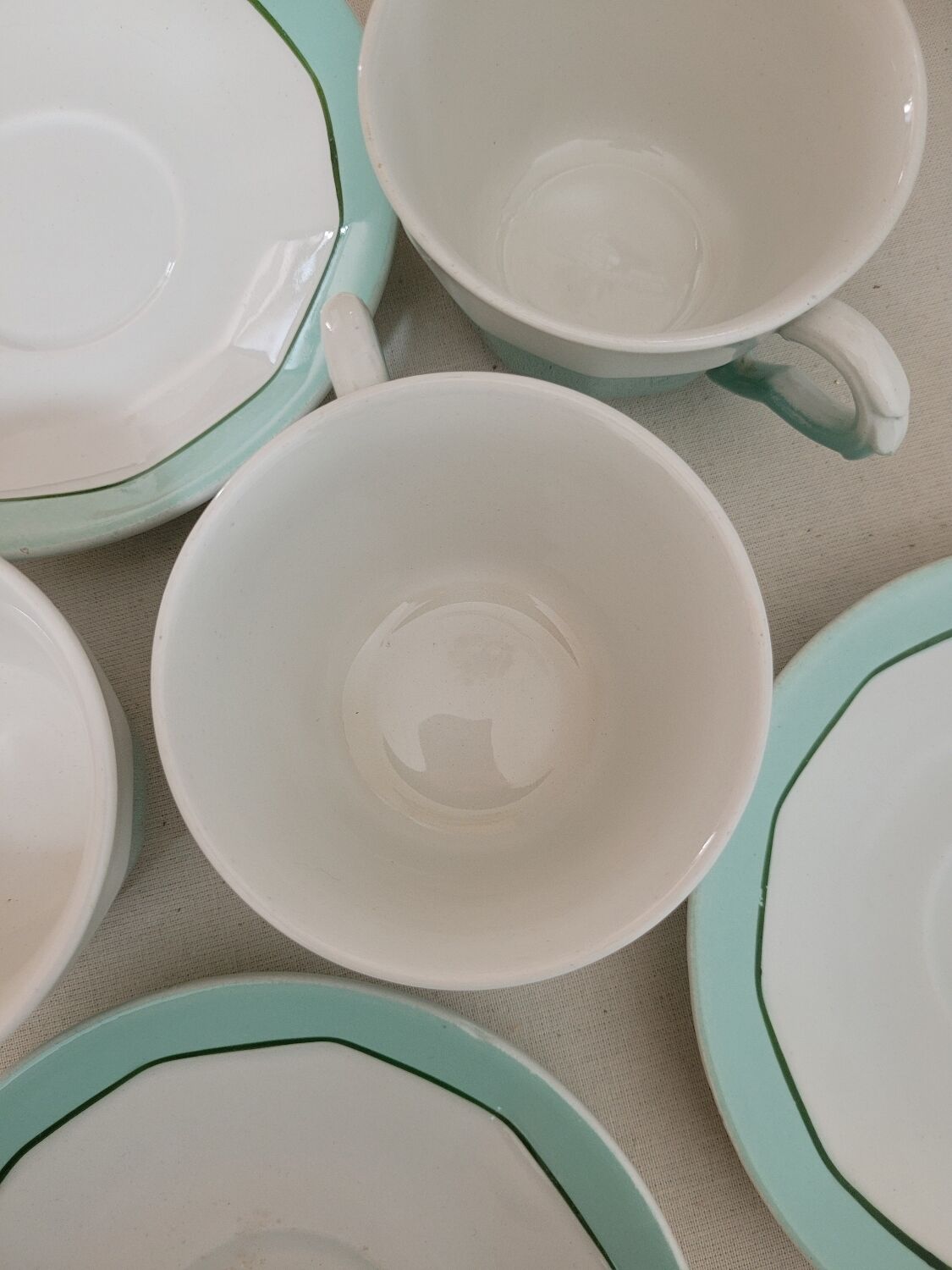 Set of 3 coffee cups M L Porcelain