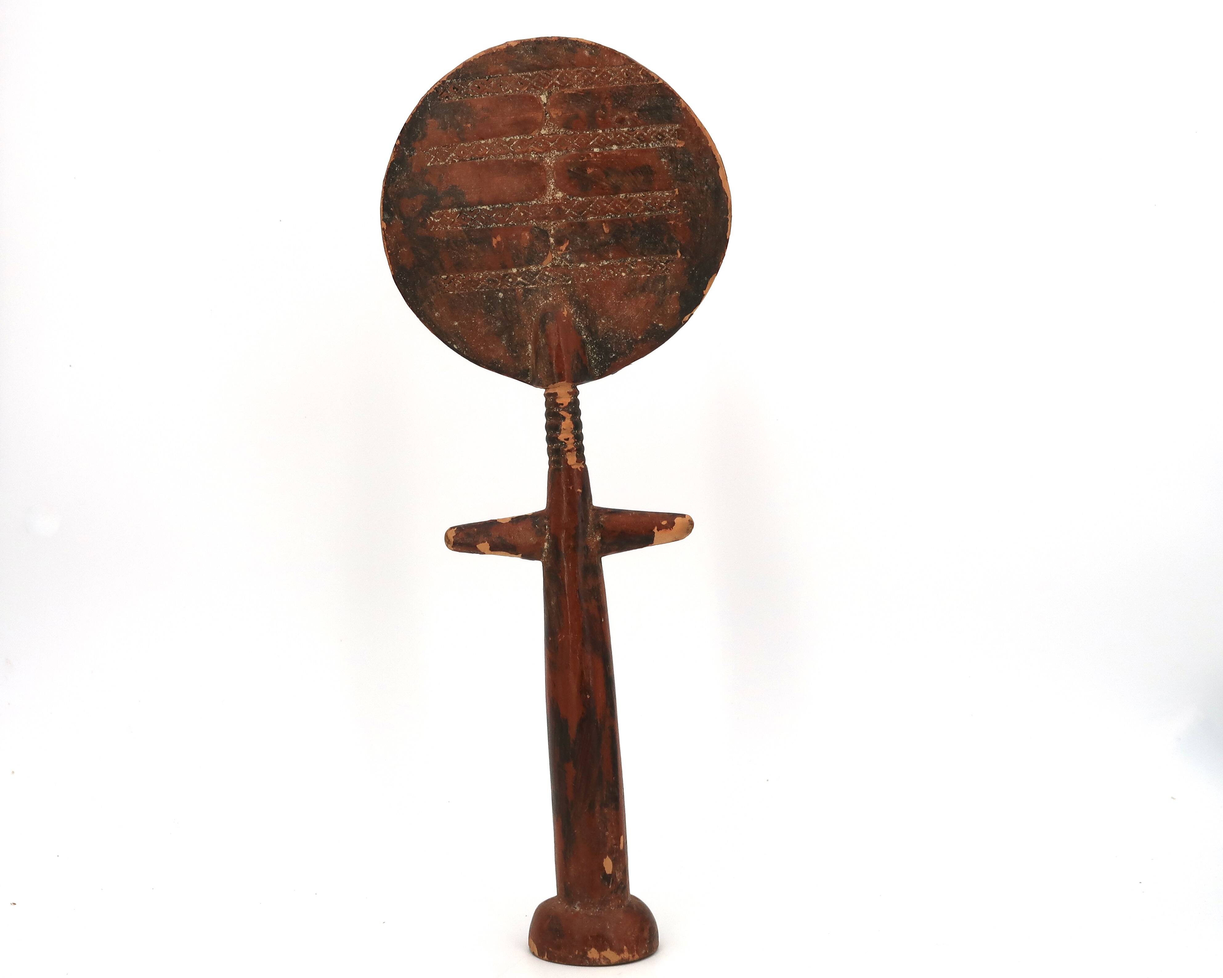 Ashanti Akuaba African Art Statue from Ghana, wooden, 1980s.