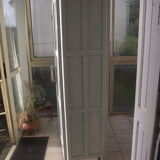 Parisian wardrobe in painted fir from the 30s 40s