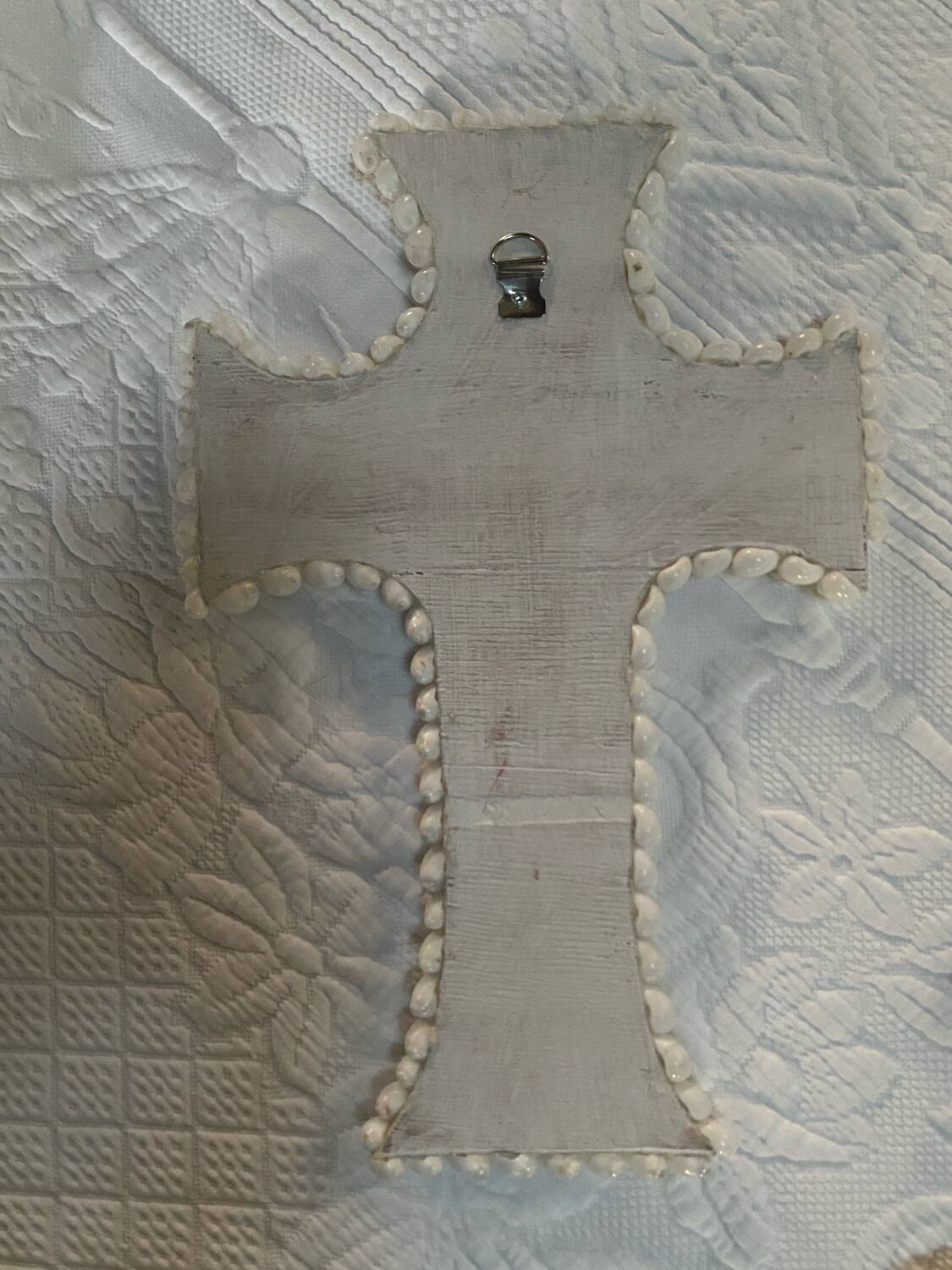 Large Balinese cross made of shells